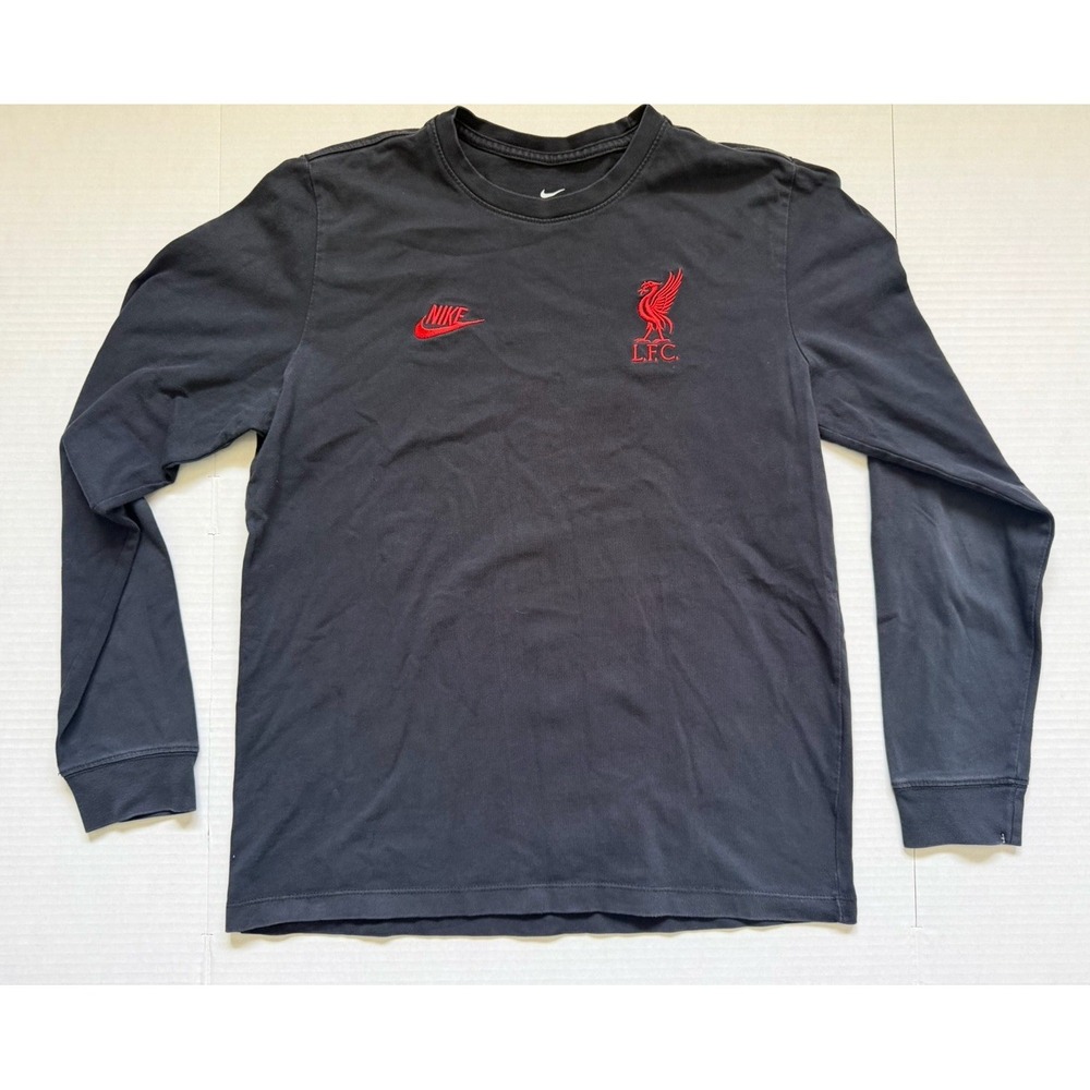 Nike Liverpool FC Long Sleeve Futura Men's Shirt Black Large